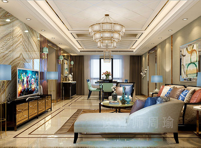 欧美美女色逼视频世纪江尚三室两厅168平装修设计效果欣赏